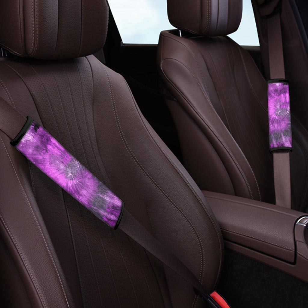 Purple Tie Dye Seat Belt Cover-grizzshop