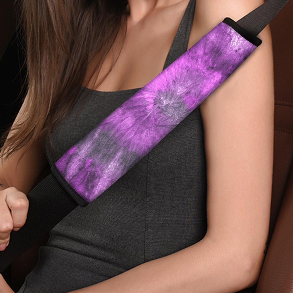 Purple Tie Dye Seat Belt Cover-grizzshop