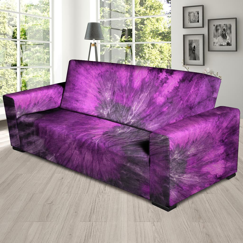 Purple Tie Dye Sofa Cover-grizzshop