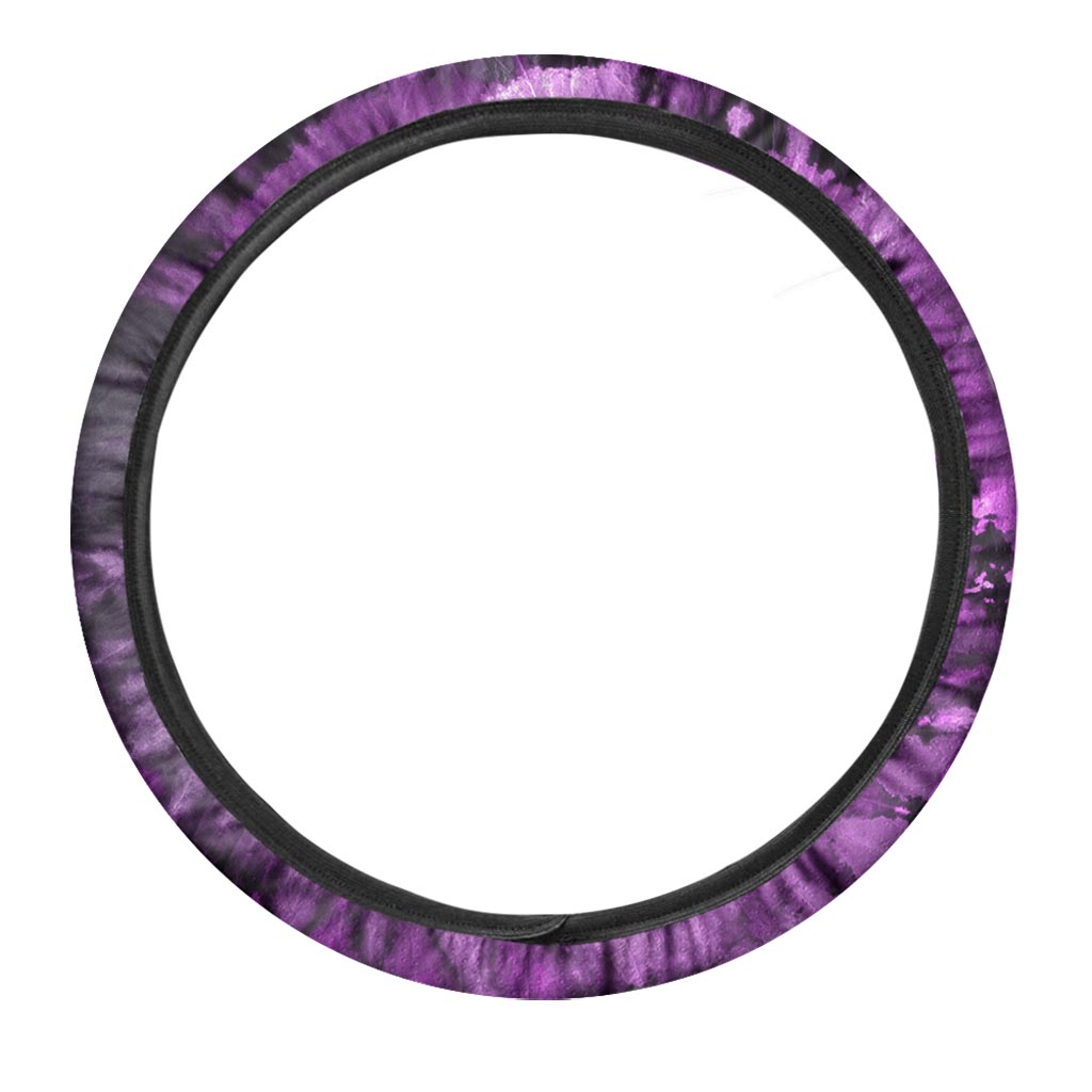 Purple Tie Dye Steering Wheel Cover-grizzshop