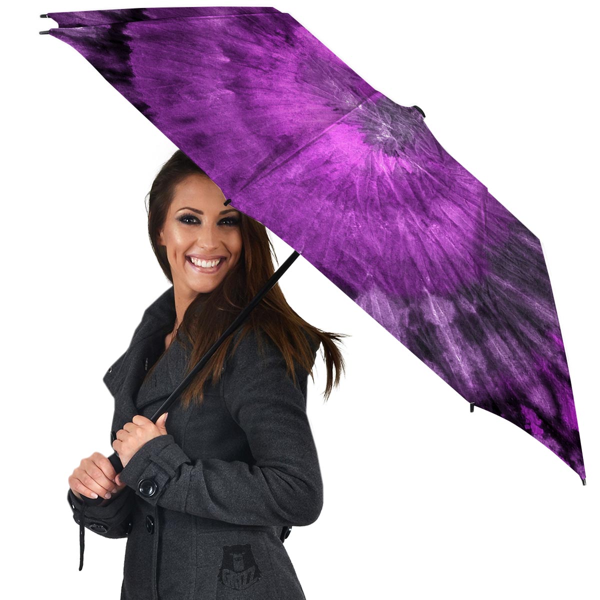 Purple Tie Dye Umbrella-grizzshop