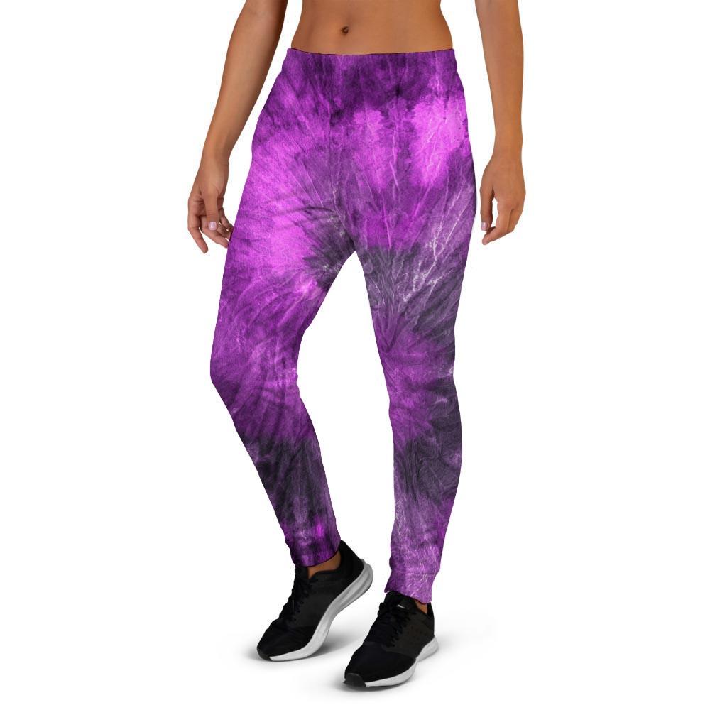 Purple Tie Dye Women's Joggers-grizzshop