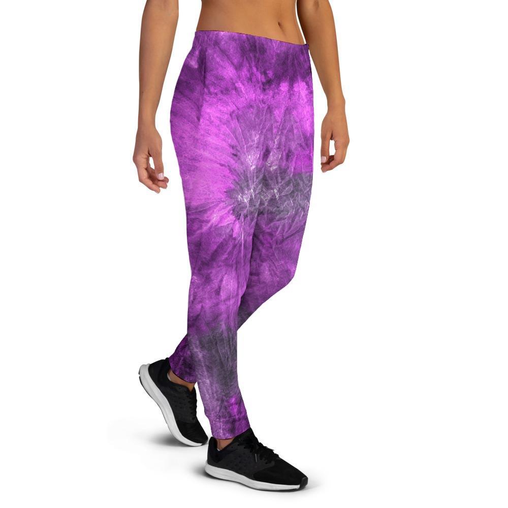 Purple Tie Dye Women's Joggers-grizzshop