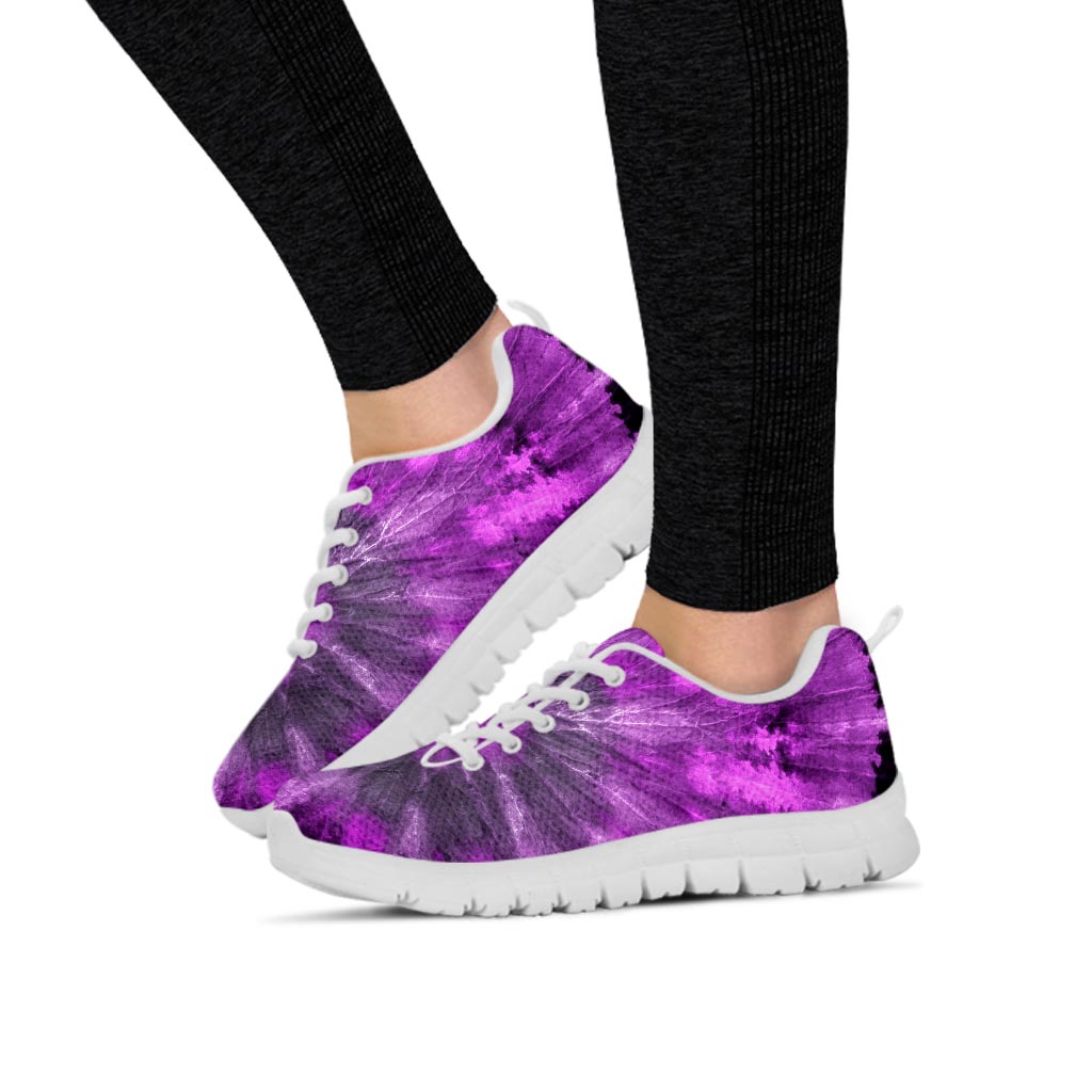 Purple Tie Dye Women's Sneakers-grizzshop