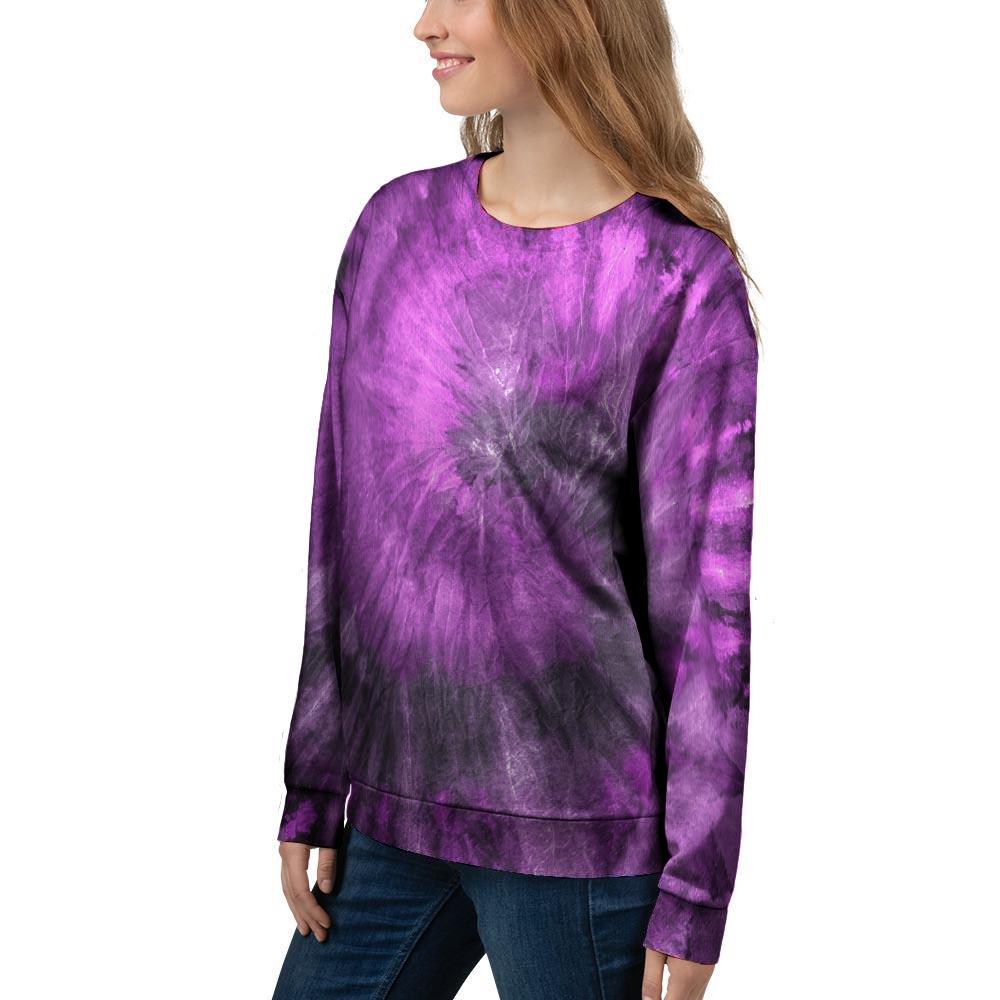 Purple Tie Dye Women's Sweatshirt-grizzshop