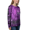 Purple Tie Dye Women's Sweatshirt-grizzshop