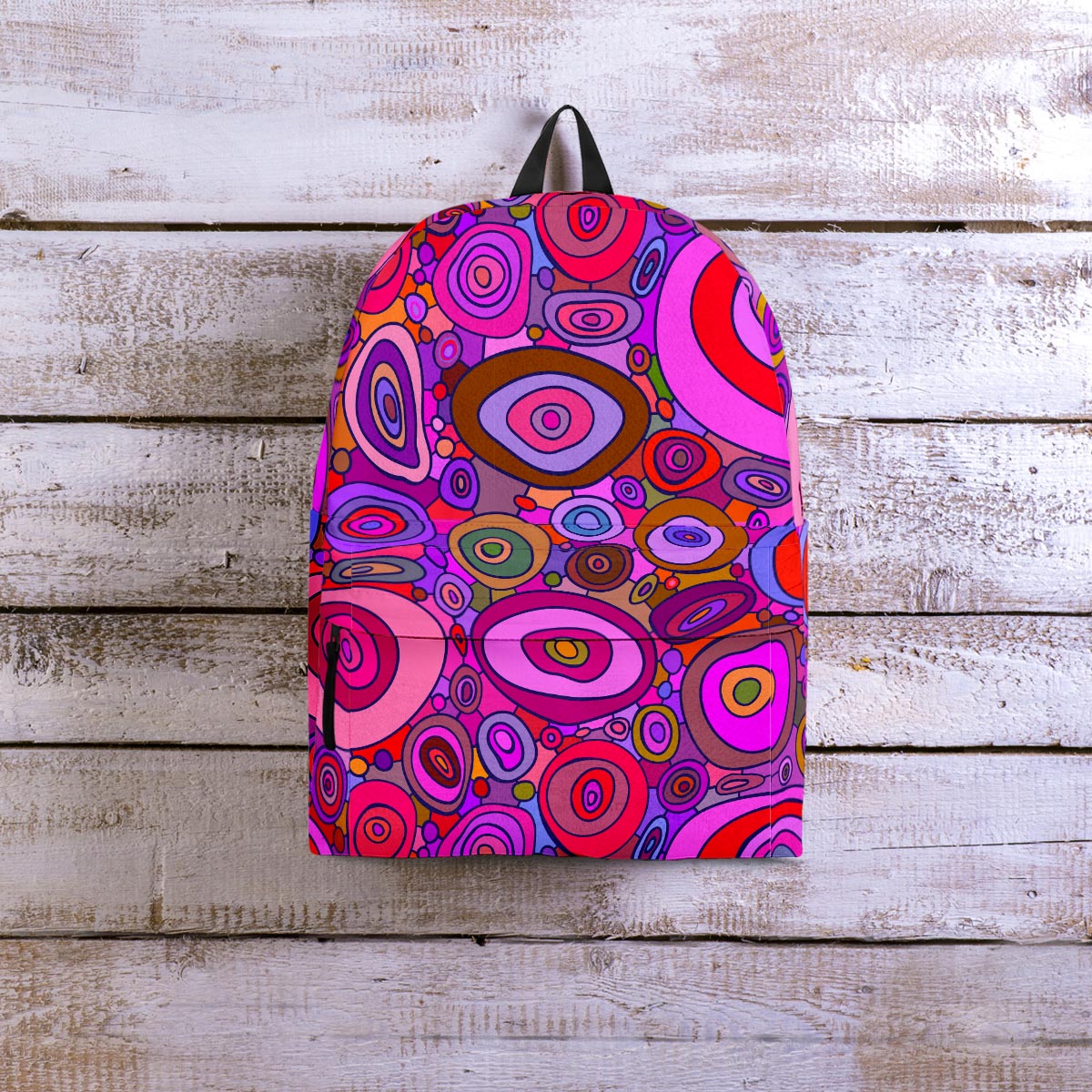 Purple Trippy Hippie Backpack-grizzshop