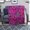 Purple Trippy Hippie Blanket-grizzshop