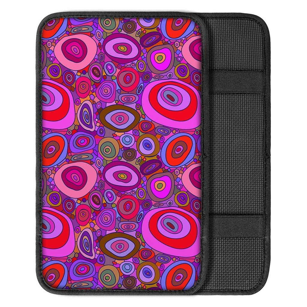 Purple Trippy Hippie Car Console Cover-grizzshop