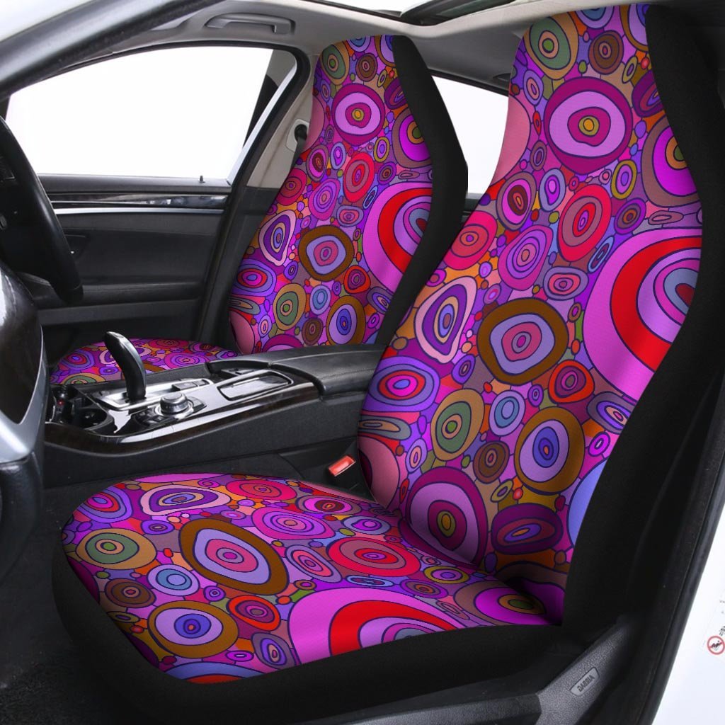 Purple Trippy Hippie Car Seat Covers-grizzshop