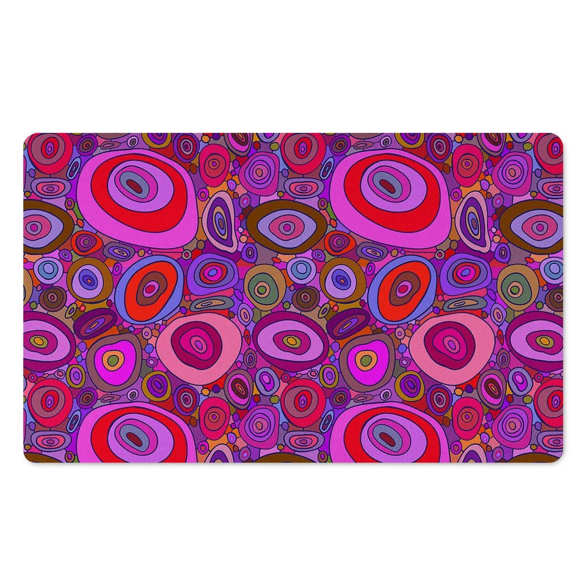 Purple Trippy Hippie Door Mat-grizzshop