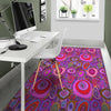 Purple Trippy Hippie Floor Mat-grizzshop