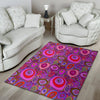 Purple Trippy Hippie Floor Mat-grizzshop