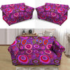 Purple Trippy Hippie Loveseat Cover-grizzshop