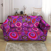 Purple Trippy Hippie Loveseat Cover-grizzshop