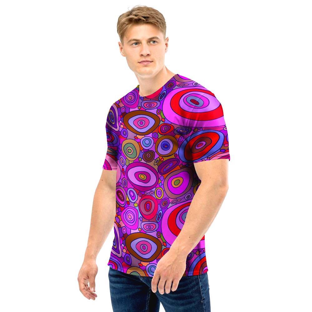 Purple Trippy Hippie Men T Shirt-grizzshop