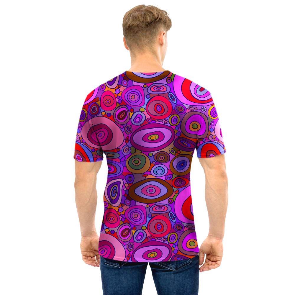 Purple Trippy Hippie Men T Shirt-grizzshop