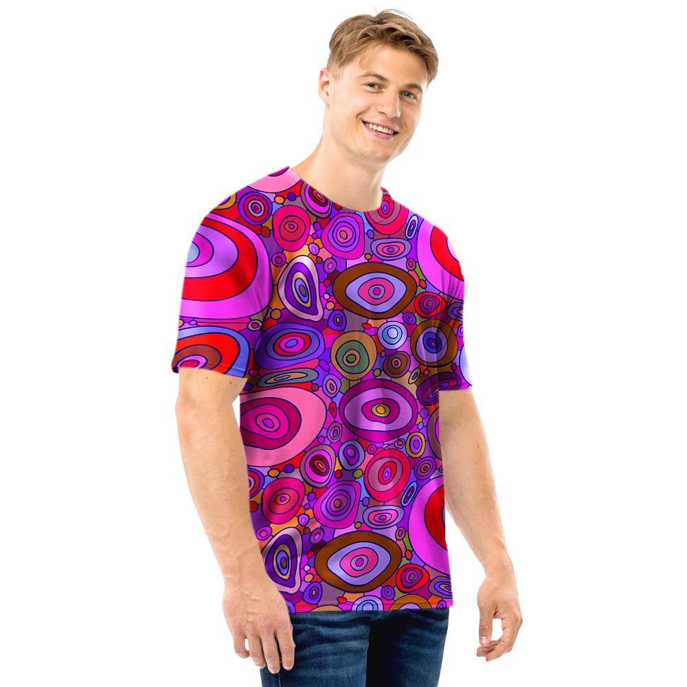 Purple Trippy Hippie Men T Shirt-grizzshop