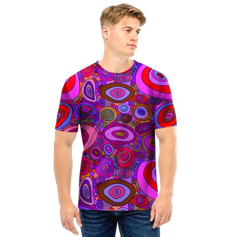 Purple Trippy Hippie Men T Shirt-grizzshop