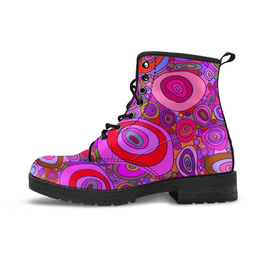 Purple Trippy Hippie Men's Boots-grizzshop