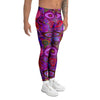 Purple Trippy Hippie Men's Leggings-grizzshop