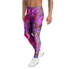 Purple Trippy Hippie Men's Leggings-grizzshop