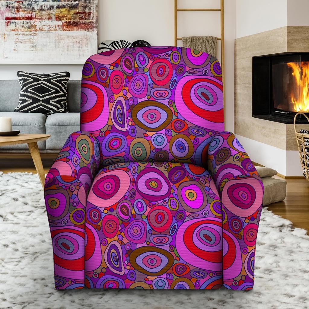 Purple Trippy Hippie Recliner Cover-grizzshop