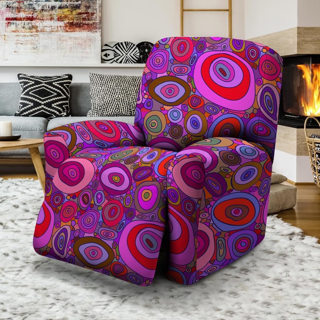 Purple Trippy Hippie Recliner Cover-grizzshop