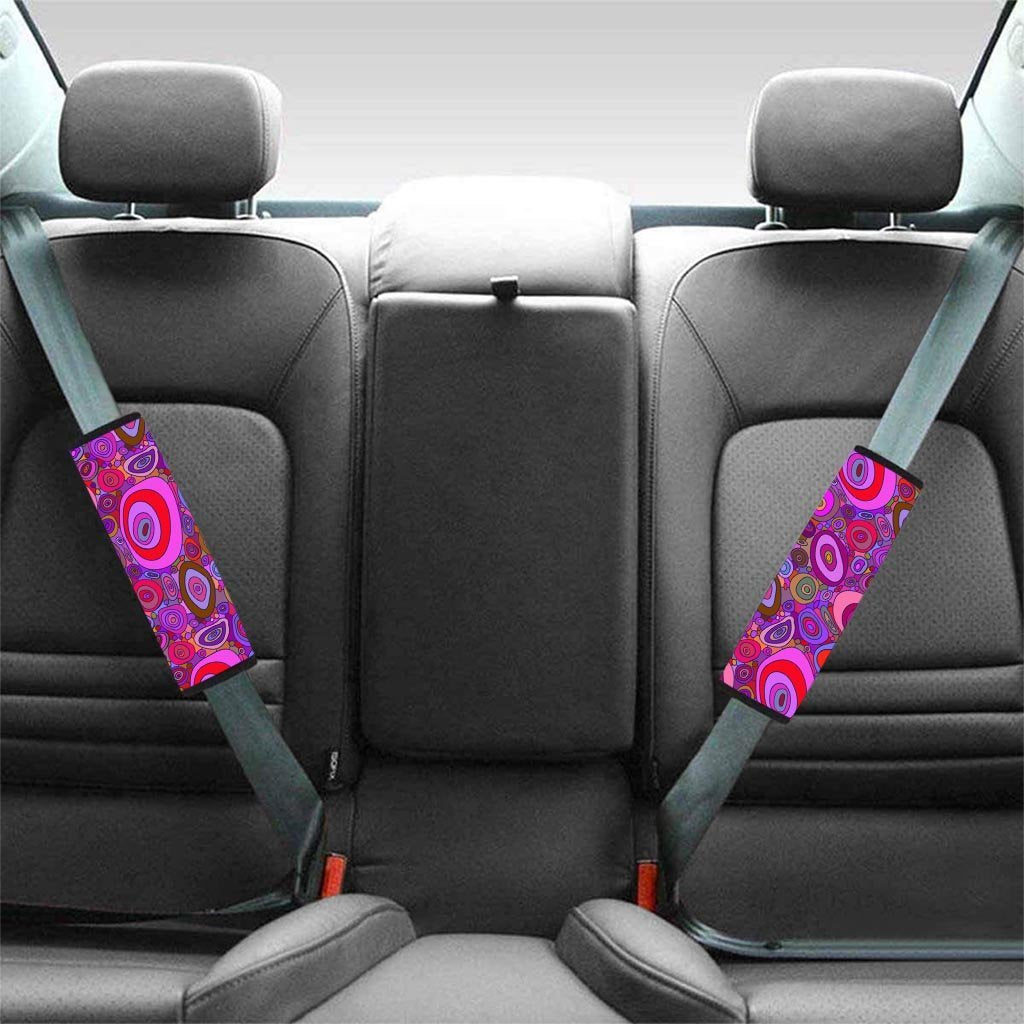 Purple Trippy Hippie Seat Belt Cover-grizzshop