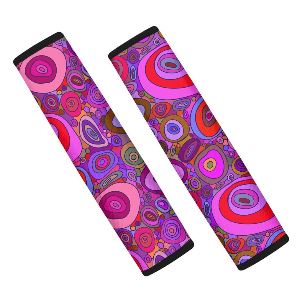 Purple Trippy Hippie Seat Belt Cover-grizzshop