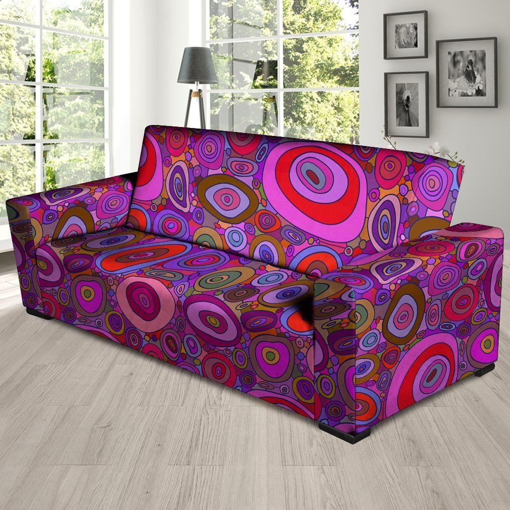 Purple Trippy Hippie Sofa Cover-grizzshop