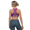 Purple Trippy Hippie Sports Bra-grizzshop