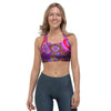 Purple Trippy Hippie Sports Bra-grizzshop