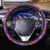 Purple Trippy Hippie Steering Wheel Cover-grizzshop