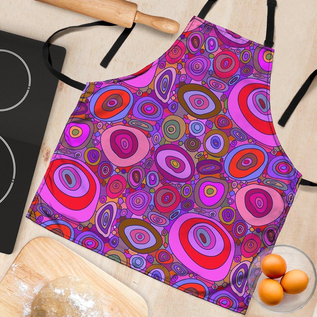 Purple Trippy Hippie Women's Apron-grizzshop