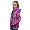 Purple Trippy Hippie Women's Hoodie-grizzshop