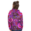 Purple Trippy Hippie Women's Hoodie-grizzshop