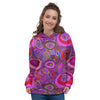 Purple Trippy Hippie Women's Hoodie-grizzshop