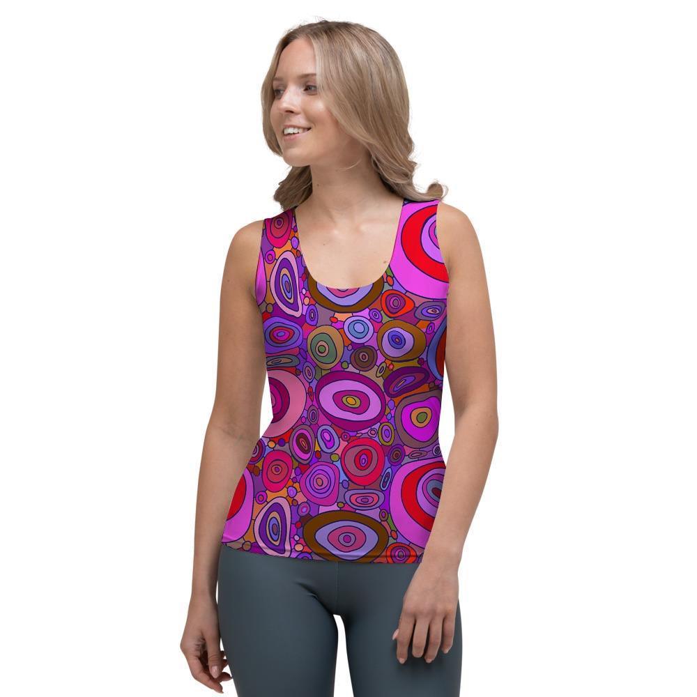 Purple Trippy Hippie Women's Tank Top-grizzshop