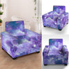 Purple Universe Galaxy Armchair Cover-grizzshop