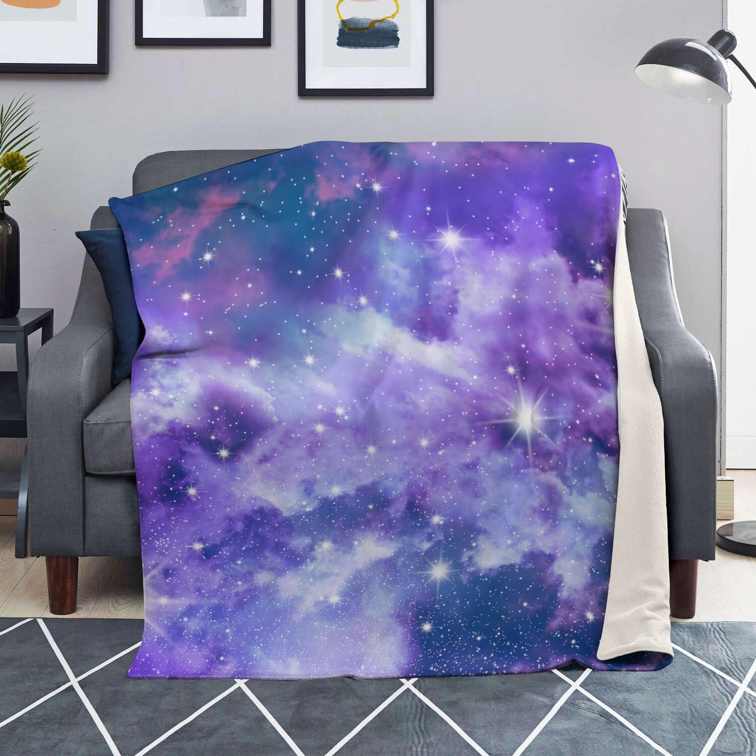 Purple Universe Galaxy Blanket-grizzshop