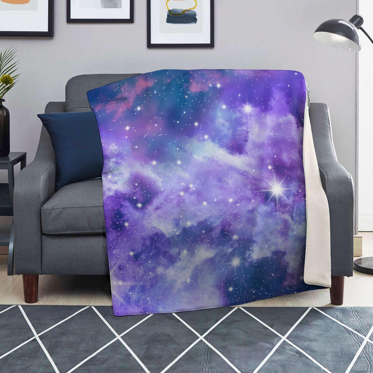 Purple Universe Galaxy Blanket-grizzshop