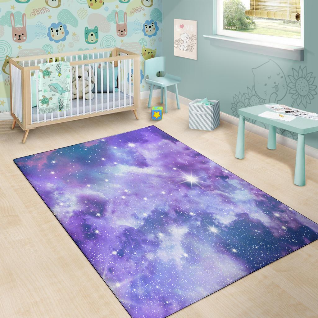 Purple Universe Galaxy Floor Mat-grizzshop