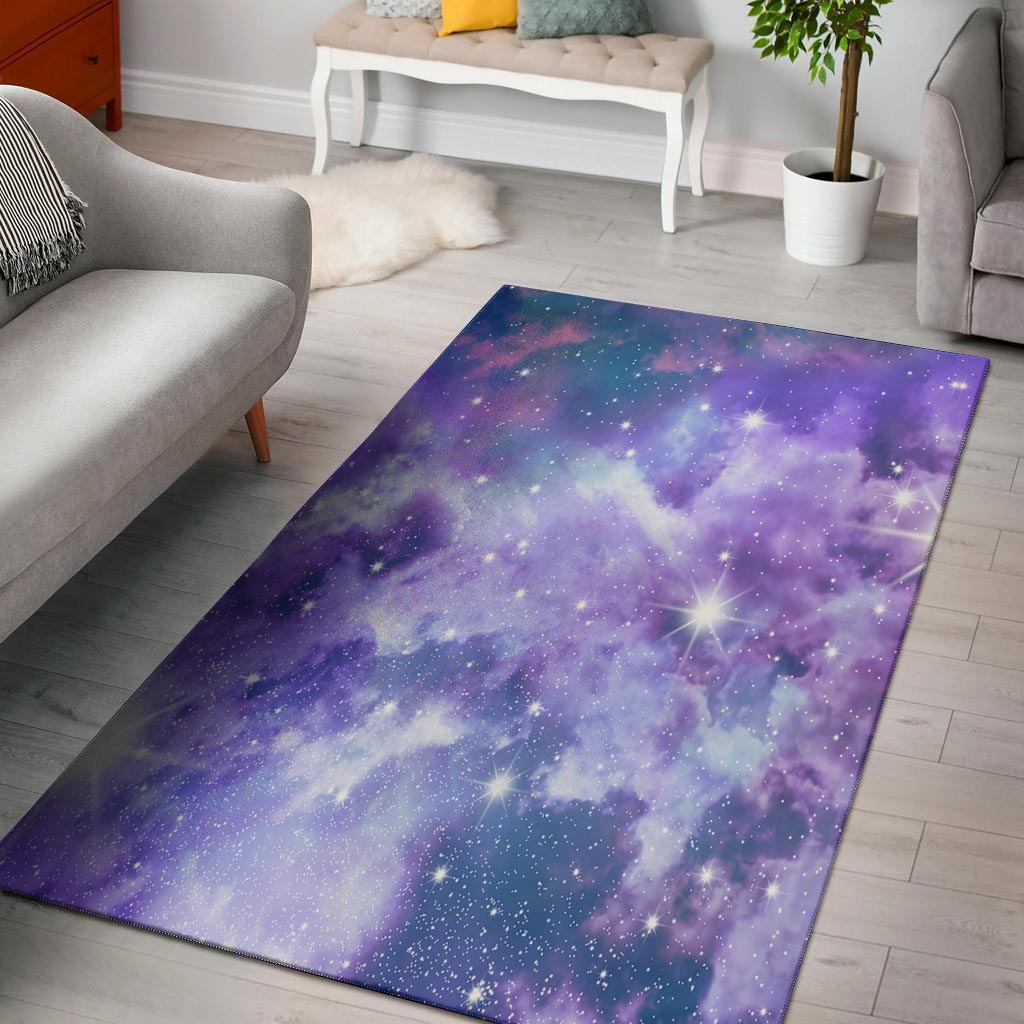 Purple Universe Galaxy Floor Mat-grizzshop