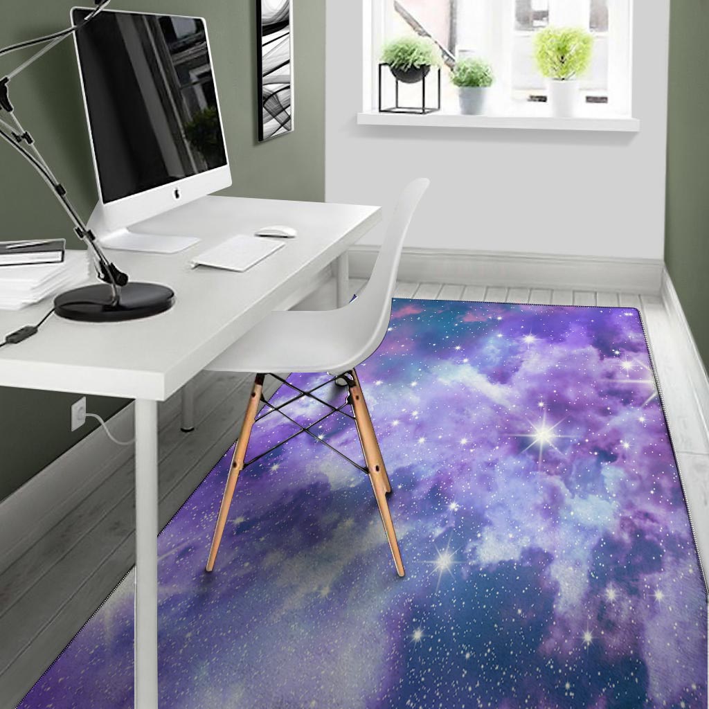 Purple Universe Galaxy Floor Mat-grizzshop