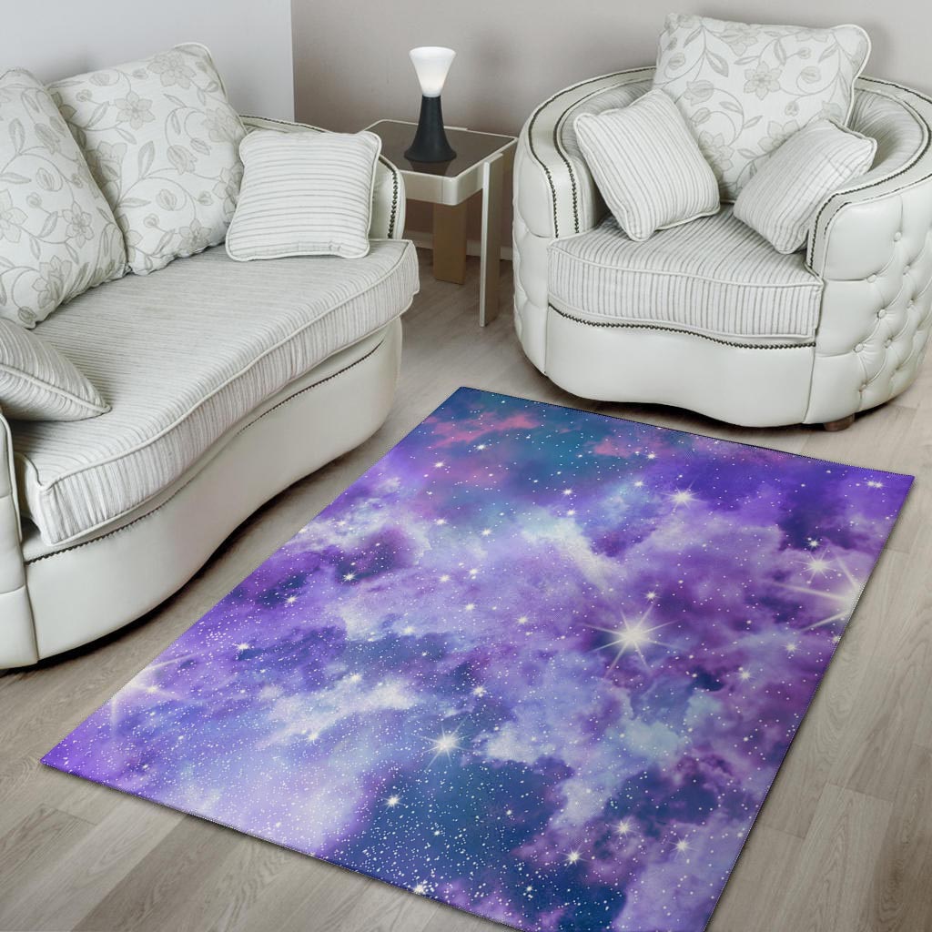 Purple Universe Galaxy Floor Mat-grizzshop