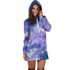 Purple Universe Galaxy Hoodie Dress-grizzshop