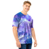 Purple Universe Galaxy Men T Shirt-grizzshop