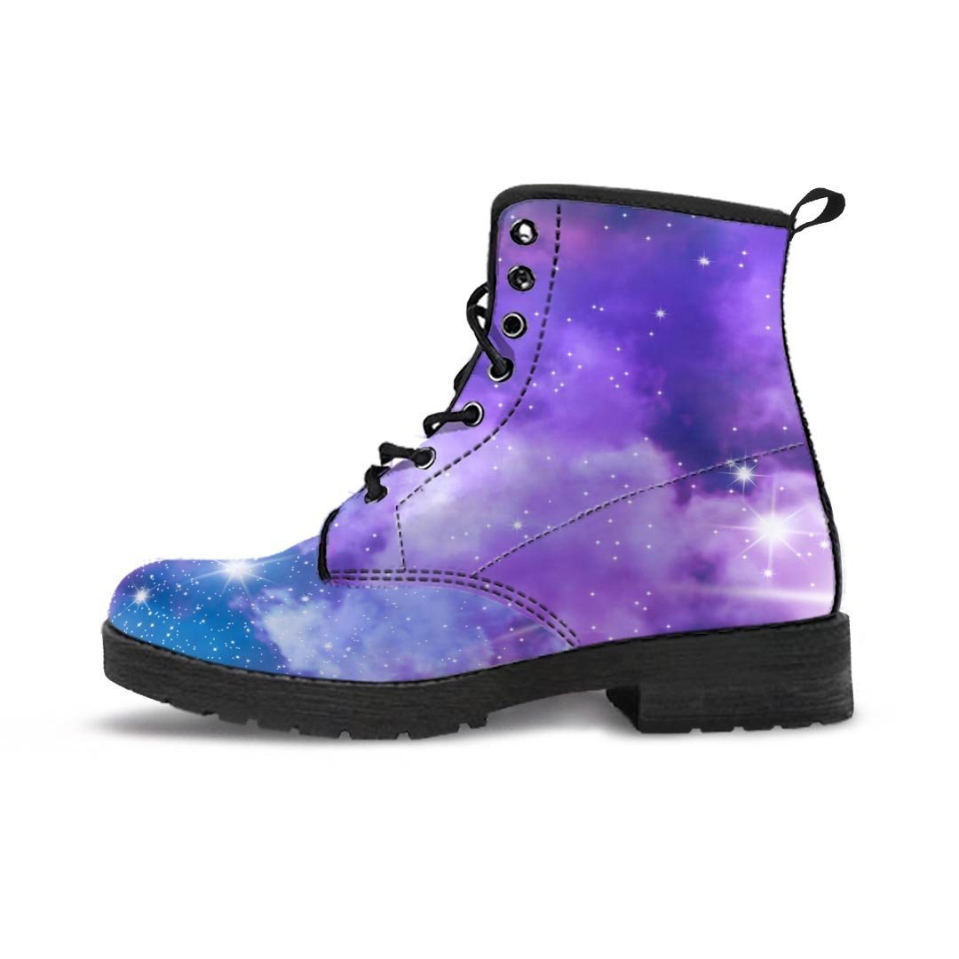 Purple Universe Galaxy Men's Boots-grizzshop