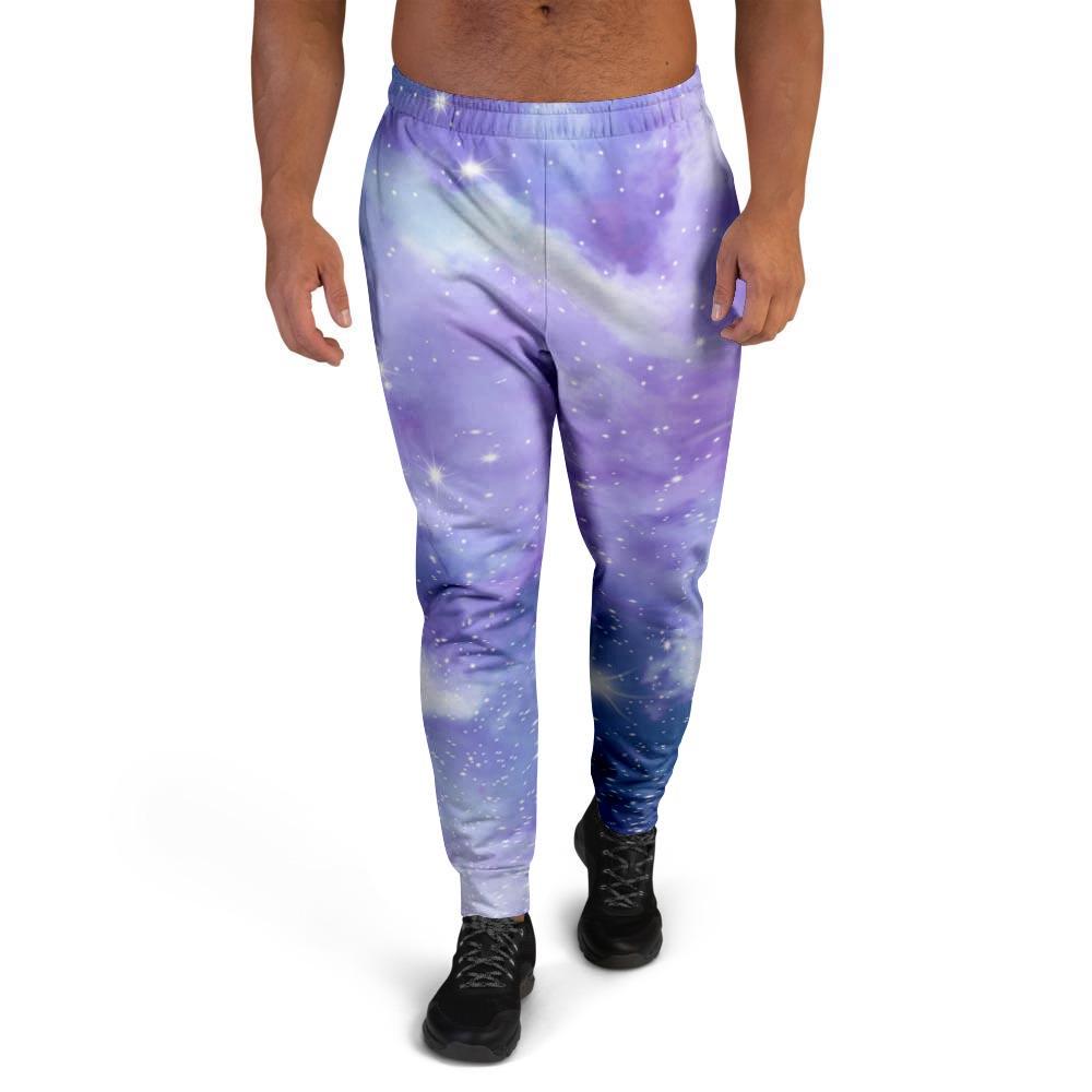 Purple Universe Galaxy Men's Joggers-grizzshop